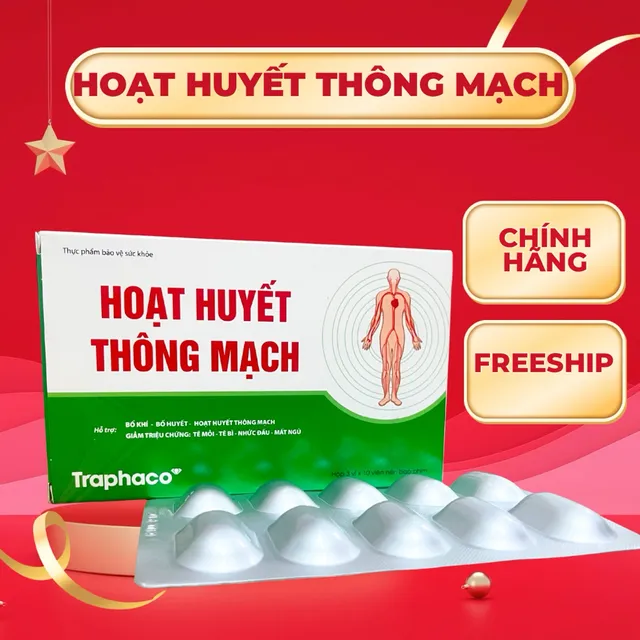 Phụ liệu TPBVSK Hoạt huyết th&ocirc;ng mạch