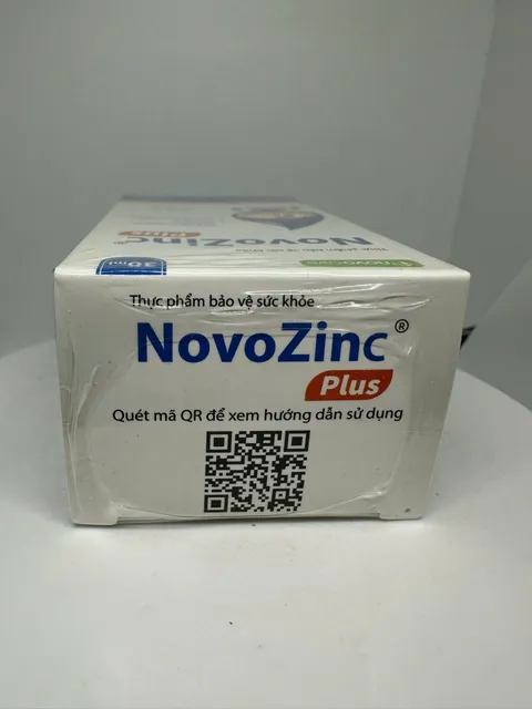 Sản phẩm Kẽm Novozinc Plus cho trẻ em