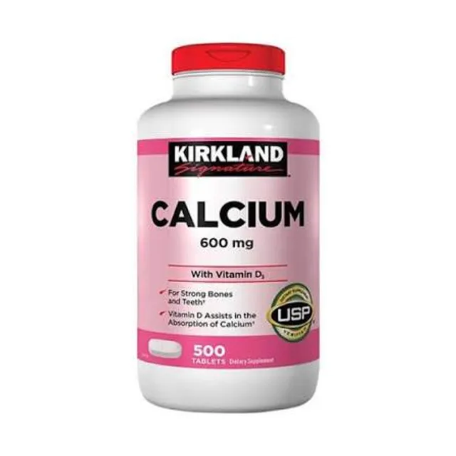 Vi&ecirc;n uống Canxi Kirkland Calcium 600mg + D3