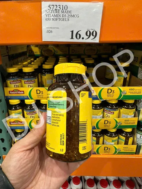Hướng dẫn sử dụng Vitamin D3 Nature Made