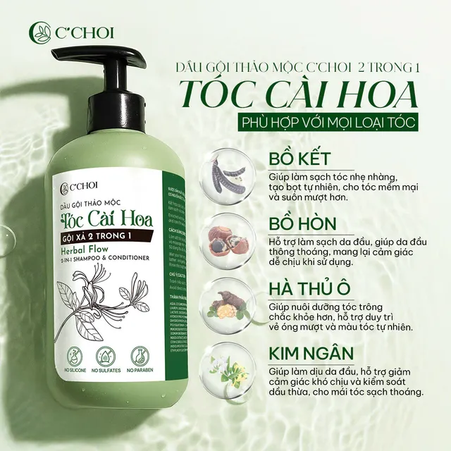 Th&agrave;nh phần tự nhi&ecirc;n trong Dầu Gội Thảo Mộc