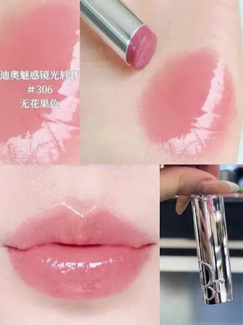 Son dưỡng D m&agrave;u hot 306 Hồng baby