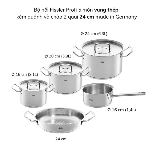 Bộ nồi Fissler Profi