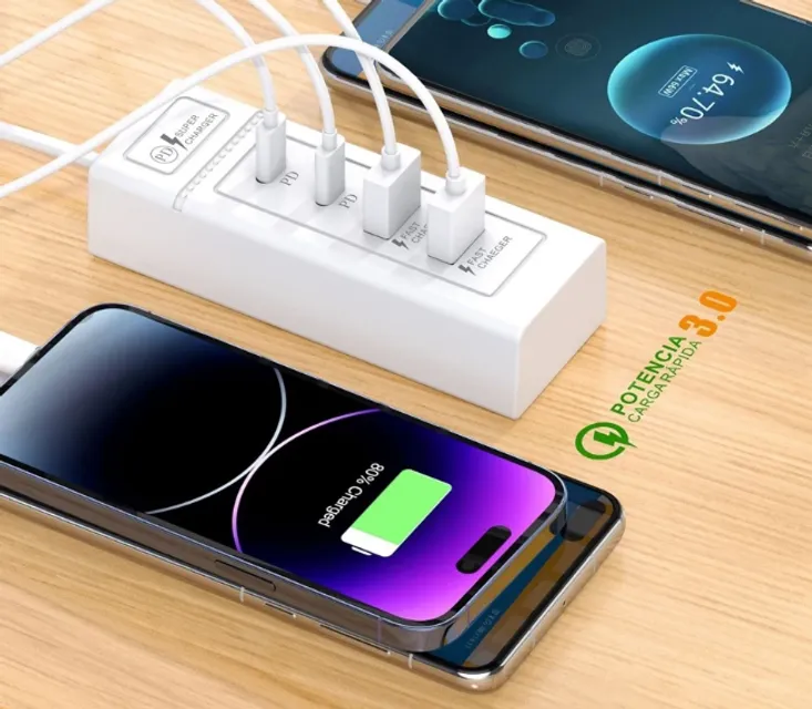 Ổ Cắm 4 Cổng Sạc Đa Năng