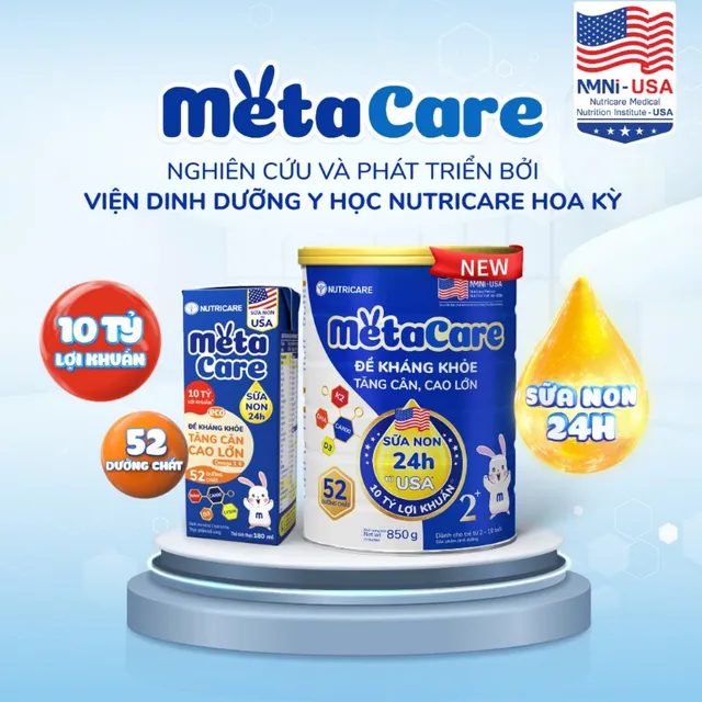 Sữa Bột Nutricare METACARE 2+