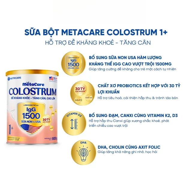Sữa Bột METACARE COLOSTRUM hấp dẫn