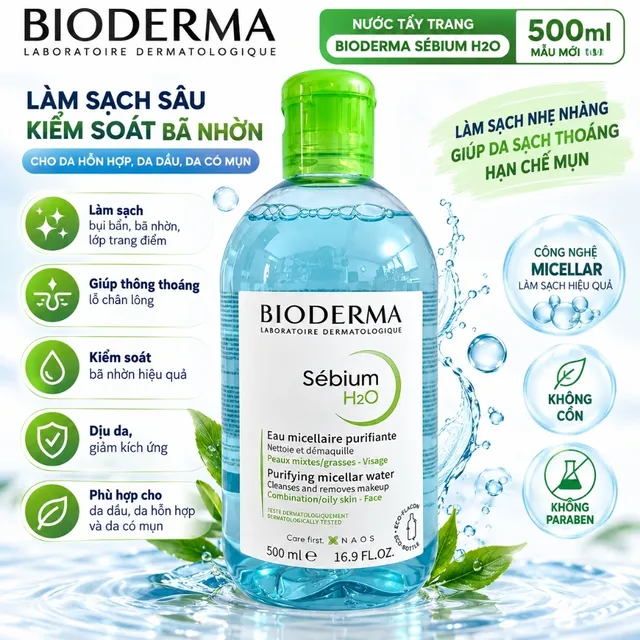 Nước tẩy trang Bioderma cho da dầu