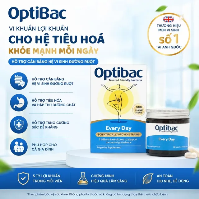 Vi&ecirc;n Uống Men Vi Sinh Optibac Every Day