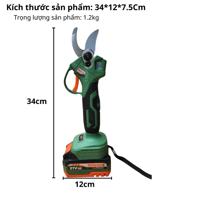 K&eacute;o cắt c&agrave;nh Pin BENZAMAX BMZ-140