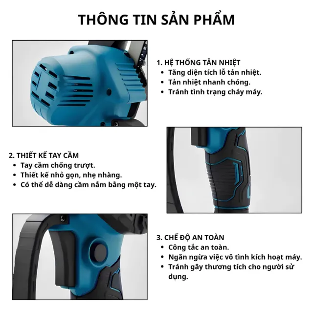 M&aacute;y cưa x&iacute;ch mini 6 inch