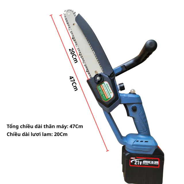 M&aacute;y Cưa X&iacute;ch Pin 8 Inch Benzamax BZMC08