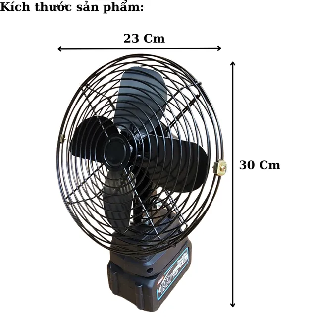 Quạt M21 - Ch&acirc;n Pin Phổ Th&ocirc;ng