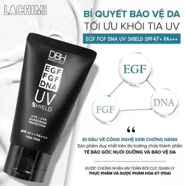 Kem Chống Nắng DBH UV Shield EGF FGF DNA SPF47