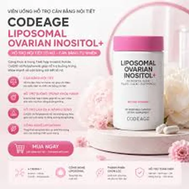 Vi&ecirc;n uống bổ trứng Codeage Ovarian Inositol