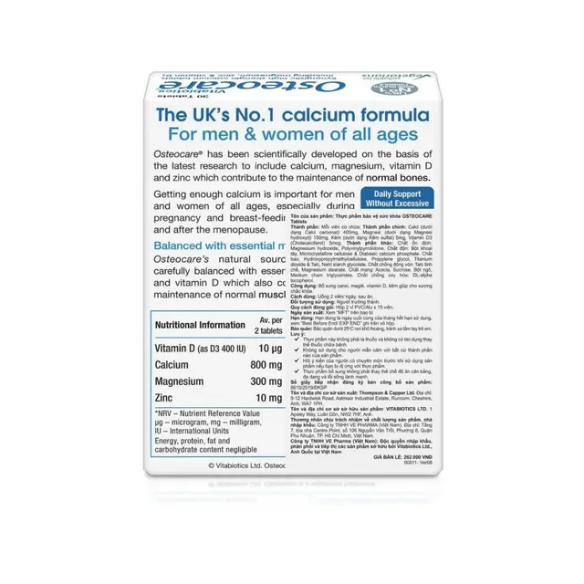 Vi&ecirc;n uống Osteocare Calcium H