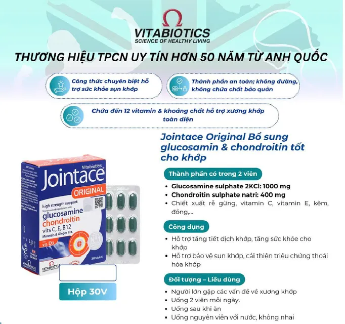 Jointace Original H/30V VITABIOTICS packaging