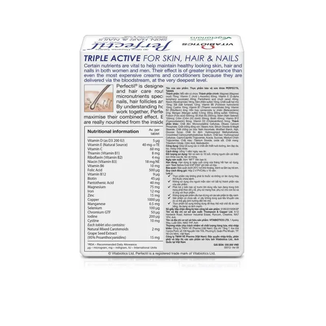 Perfectil H/30V VITABIOTICS