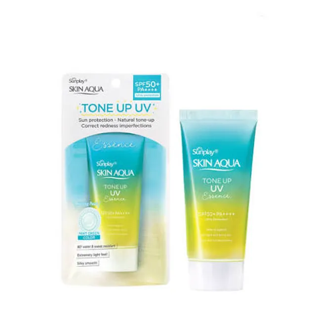 Kem chống nắng Sunplay Skin Aqua Tone Up UV Essence Mint