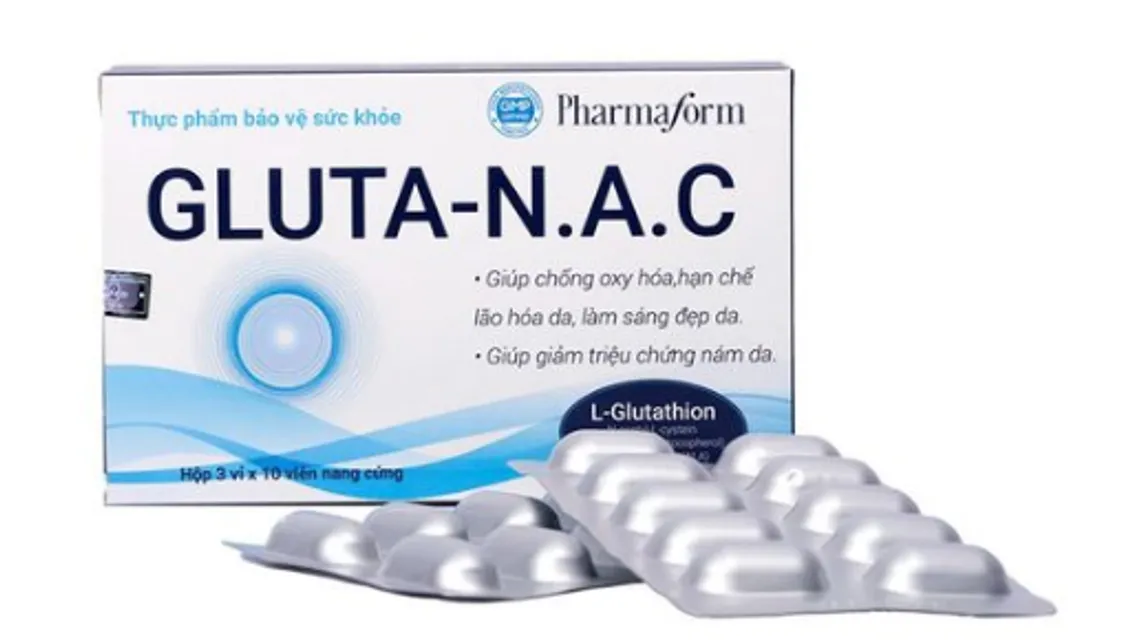 Vi&ecirc;n uống trắng da GLUTA NAC Pharmaform ch&iacute;nh h&atilde;ng