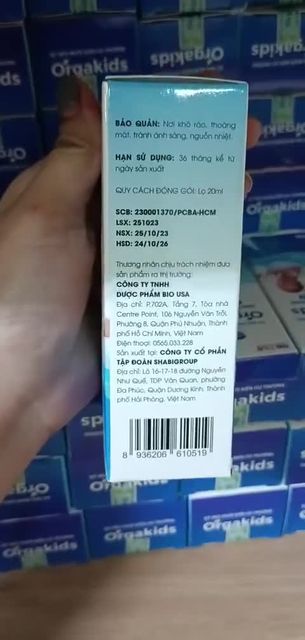Xịt mũi muối biển Orgakids 20ml