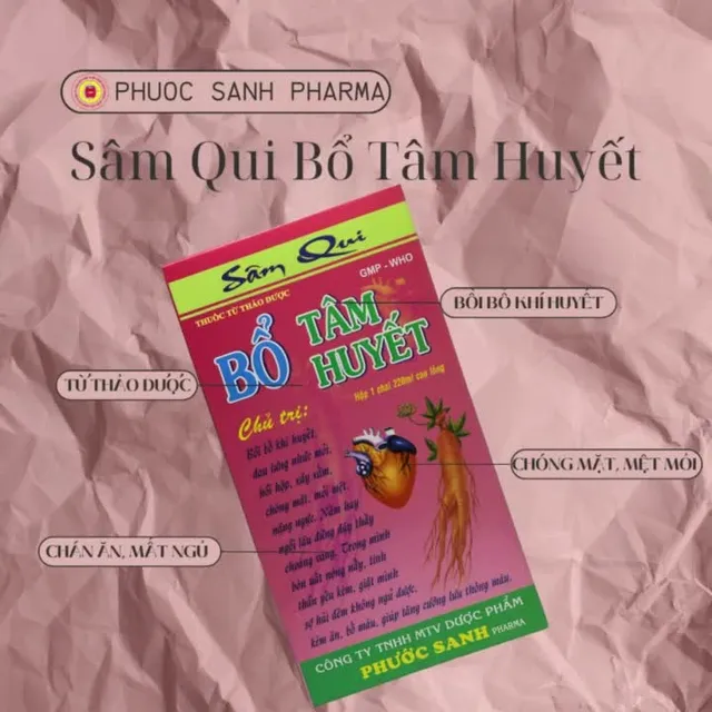 S&acirc;m Qui Bổ T&acirc;m Huyết Phước Sanh Pharma 3