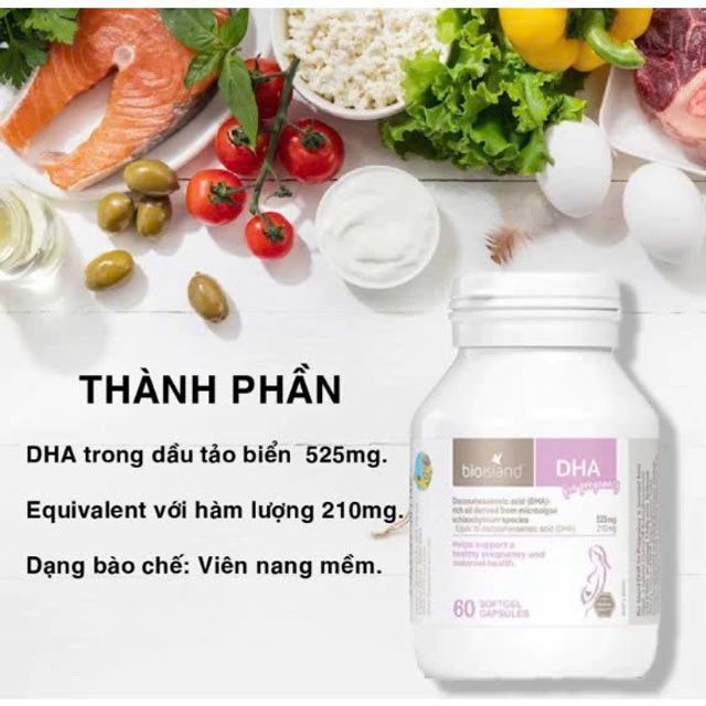 Vi&ecirc;n uống DHA BioIsland cho b&agrave; bầu