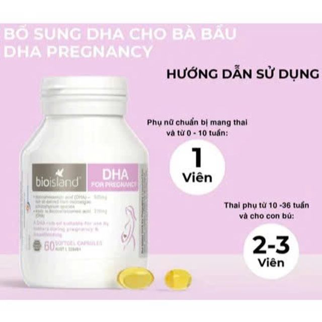 Vi&ecirc;n uống DHA BioIsland cho b&agrave; bầu