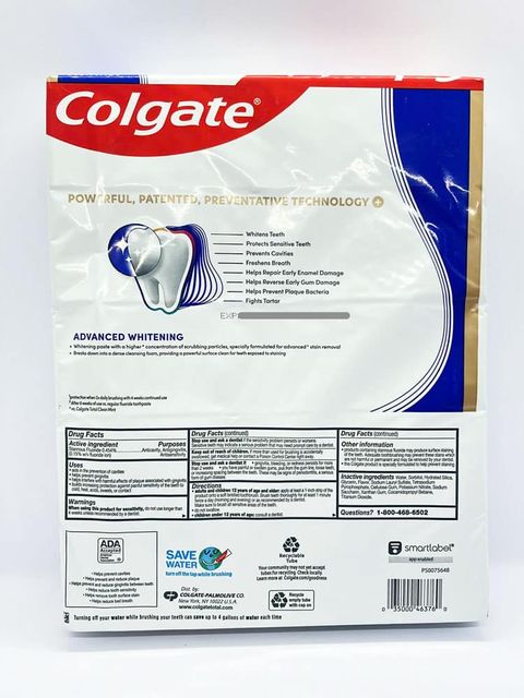 Kem đ&aacute;nh răng Colgate Total Advanced Whitening