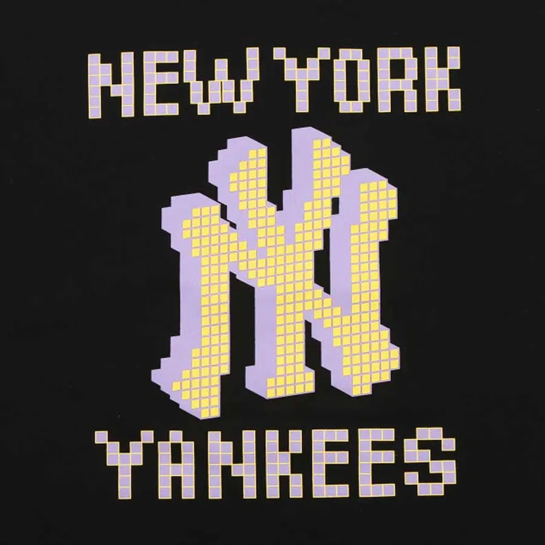 Áo nỉ MLB PLAY Pixel Characters Raised MantoMan New York Yankees  3AMTP032650IVS