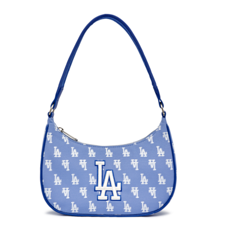 Túi MLB Monogram Jacquard Shoulder Bag LA Dodgers LBlue 3ABQS012N07CBL   Dép chính hãng