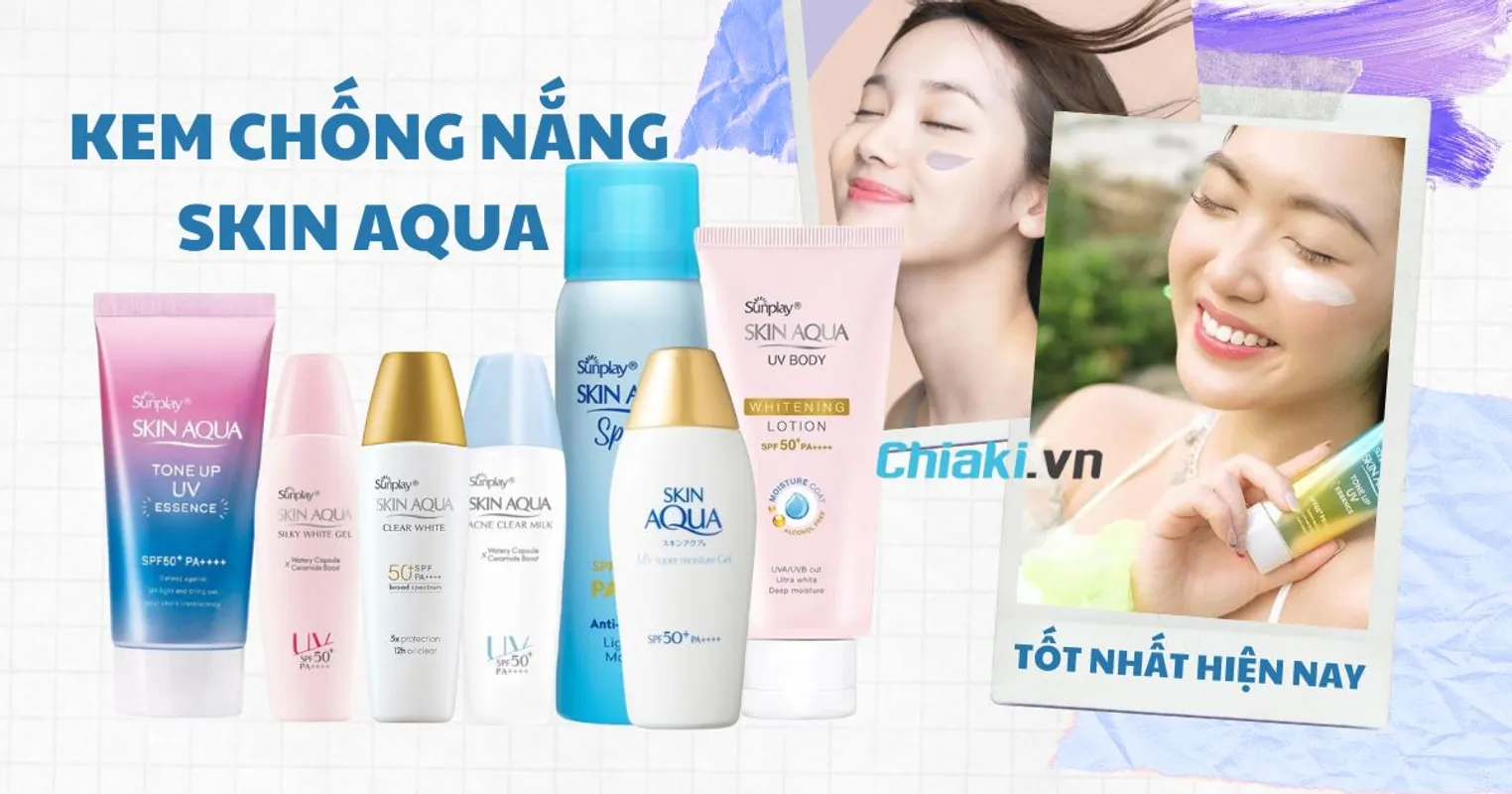 KEM CHỐNG NẮNG SKIN AQUA BẢO VỆ DA TOÀN DIỆN KHỎI TIA UV VÀ ÁNH SÁNG XANH