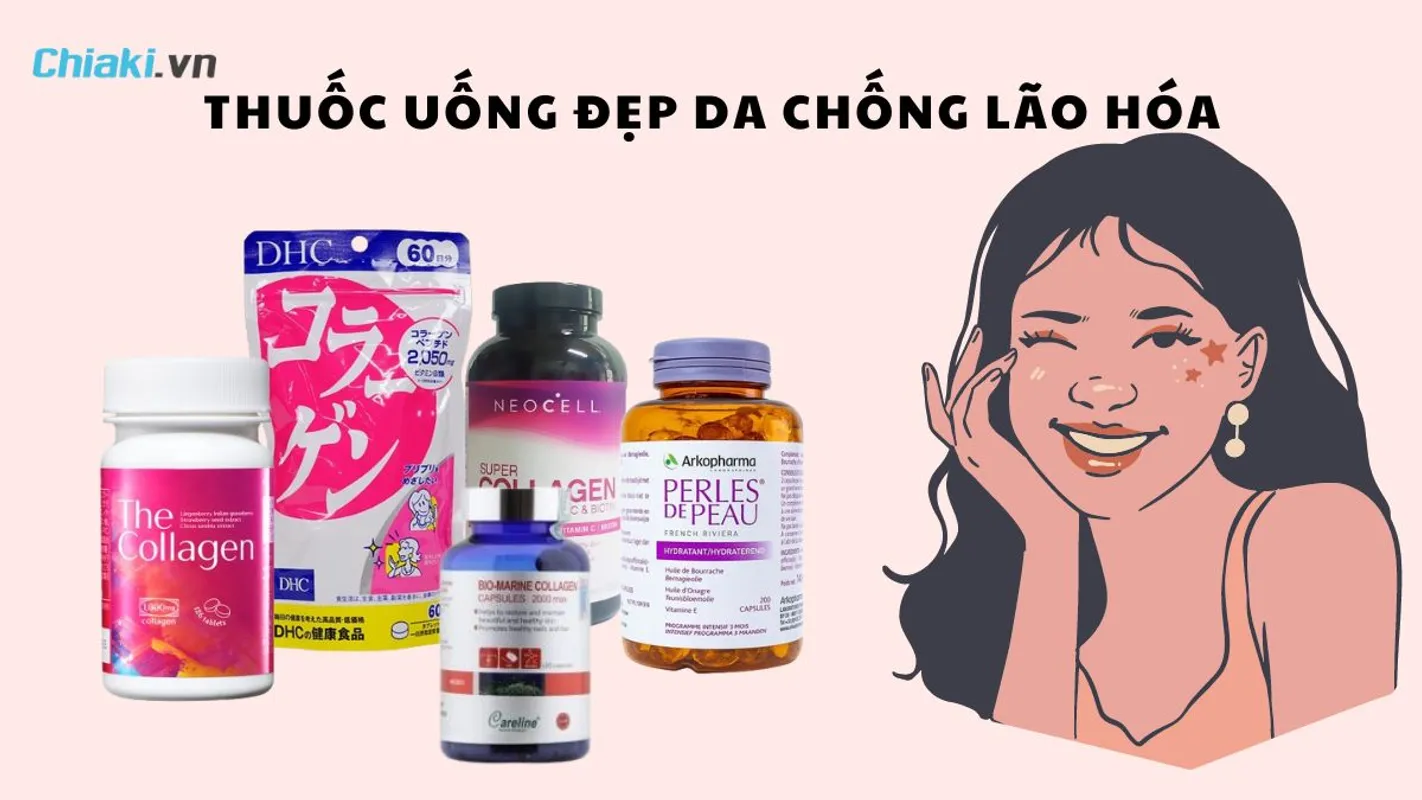VIÊN UỐNG CHỐNG LÃO HÓA DA CỦA NHẬT HỖ TRỢ LÀM CHẬM QUÁ TRÌNH LÃO HÓA HIỆU QUẢ