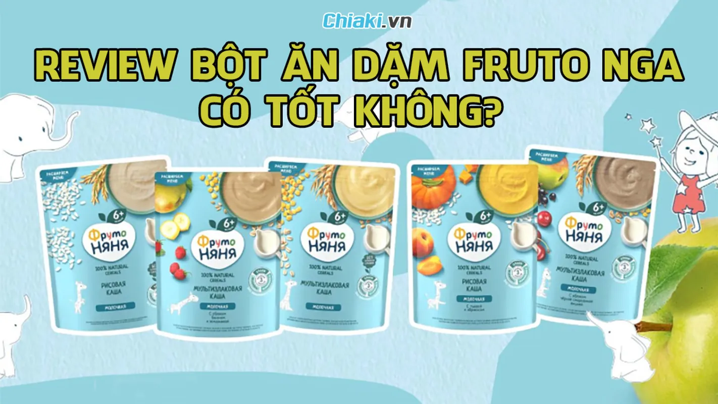 HƯỚNG DẪN CÁCH PHA BỘT ĂN DẶM FRUTO CHUẨN TỶ LỆ NƯỚC VÀ BỘT