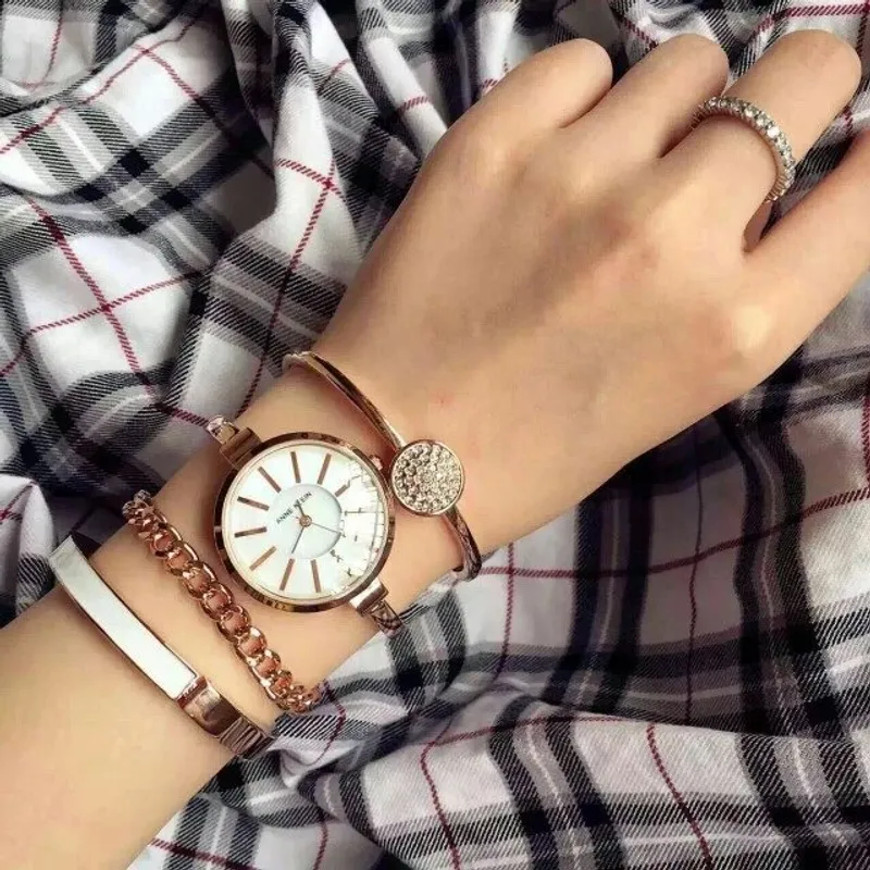 Đồng Hồ Anne Klein AK/1470RGST Cho Nữ Kèm 3 Lắc Tay