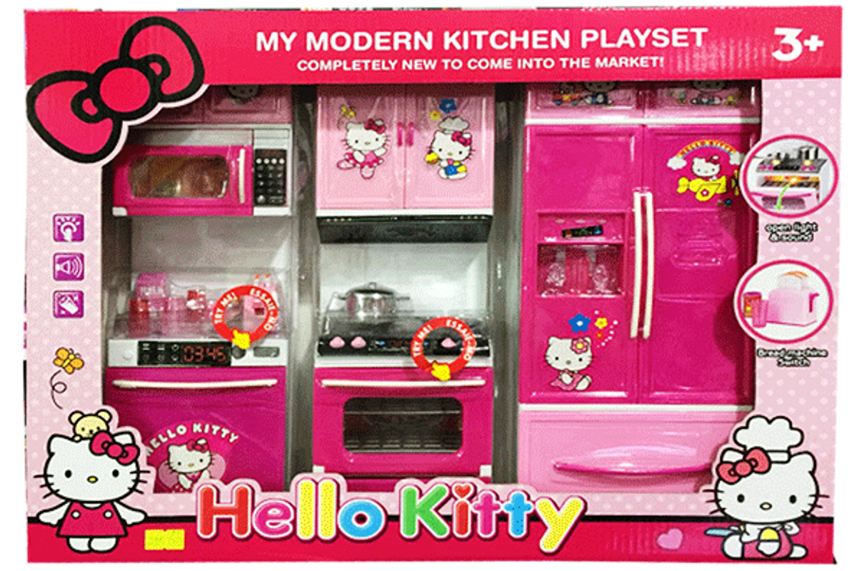 Bộ đồ chơi nhà bếp hello kitty đem lại cho bé yêu của bạn những trải nghiệm thú vị và hấp dẫn tuyệt vời với những vật dụng bếp xinh xắn, tinh tế và tiện dụng, giúp bé rèn luyện tay nghề và tăng cường kỹ năng sáng tạo.