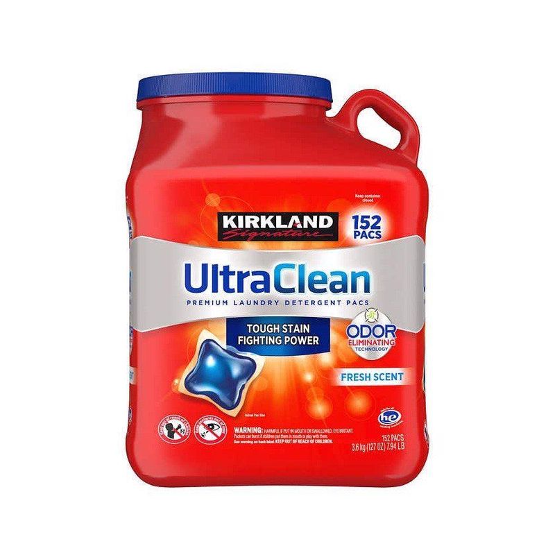 Viên Giặt Xả Kháng Khuẩn Kirkland Signature Ultra Clean 152 Viên
