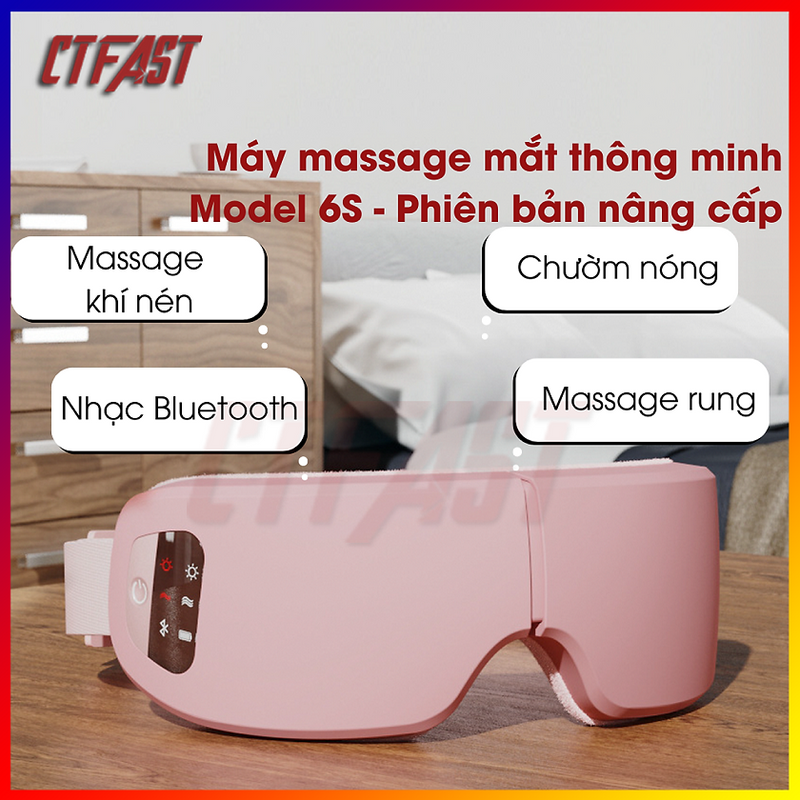 Máy Massage Mắt Thông Minh CTFAST 6S Có Kết Nối Bluetooth