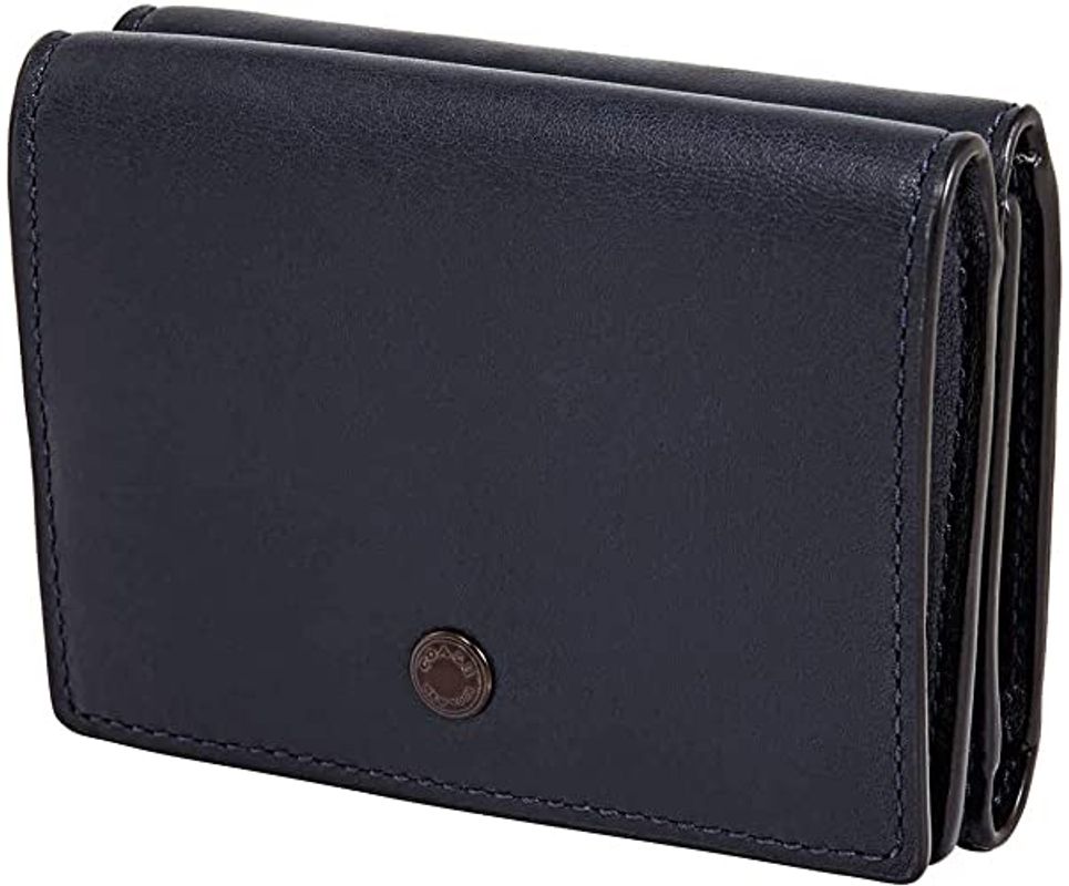Ví Coach Saddle Trifold Origami Coin Wallet In Midnight 76299-MID