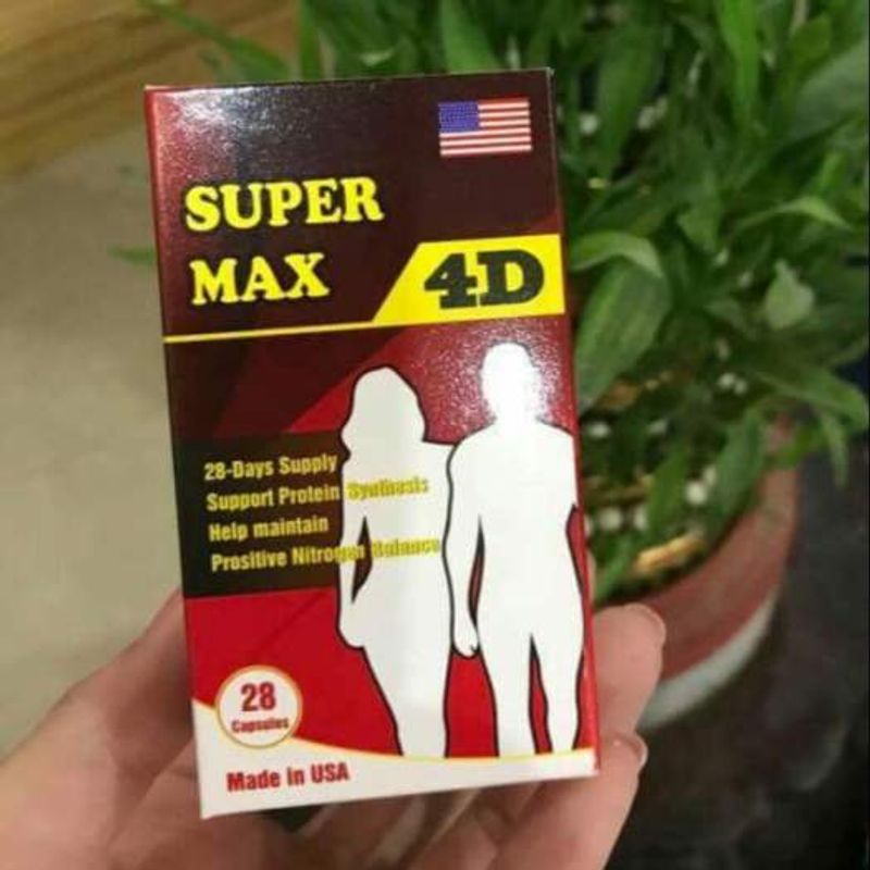 Viên Uống Hỗ Trợ Tăng Cân Super Max 4D Của Mỹ