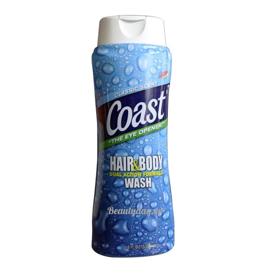 Sữa Tắm Gội Coast Hair & Body Wash Classic