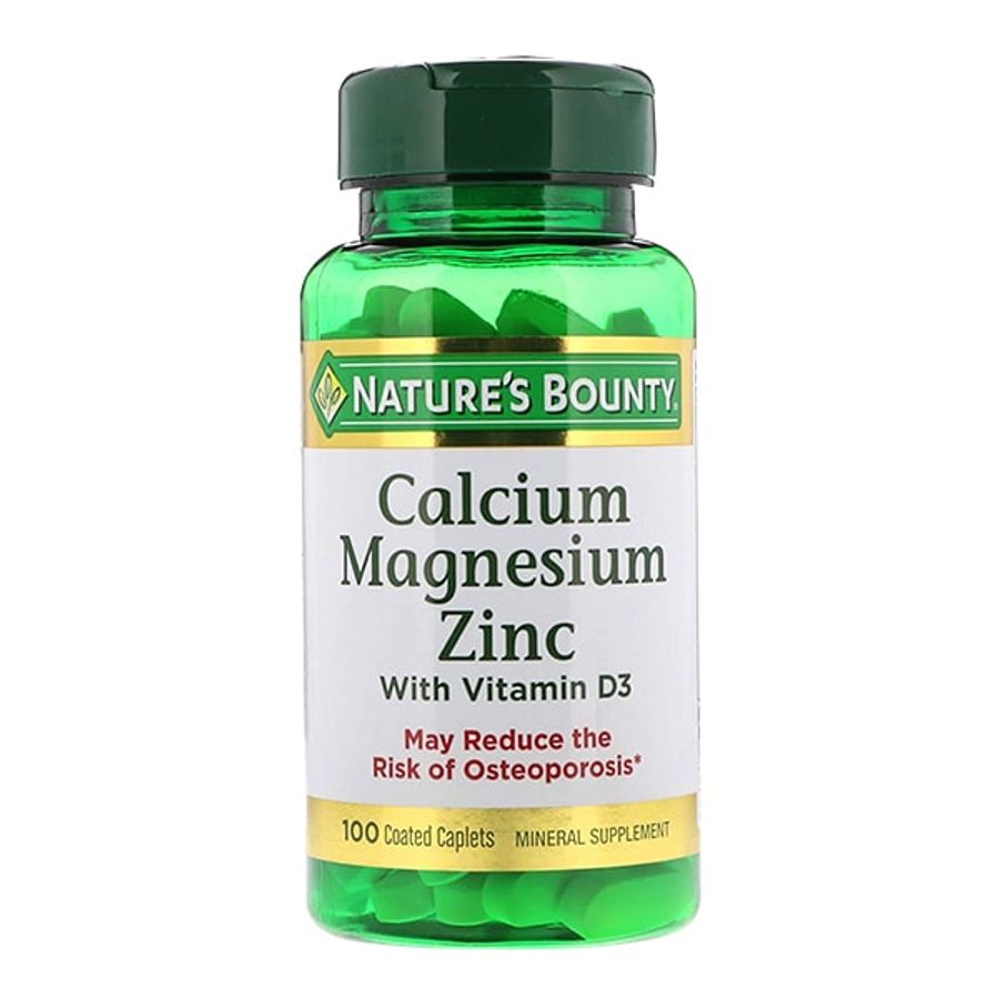 Viên Uống Nature’s Bounty Calcium Magnesium Zinc With D3