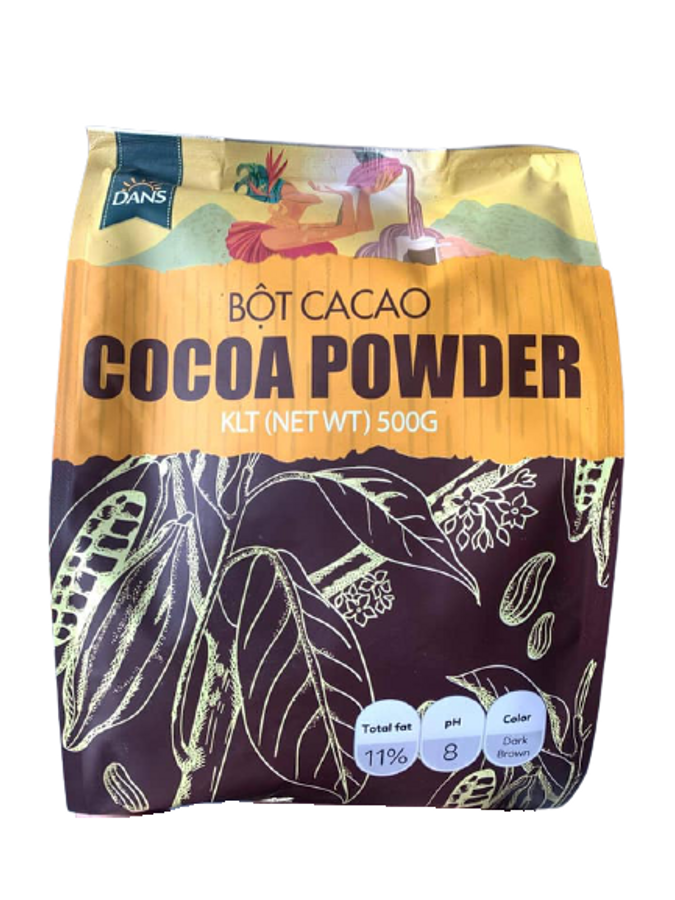 Bột Cacao Nguyên Chất Dans Gói 500g