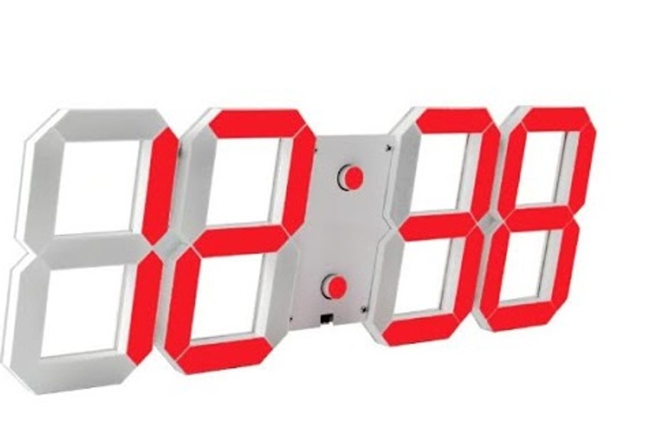 Đồng Hồ Kỹ Thuật Số Led 3D Smart Clock Treo Tường, Để Bàn