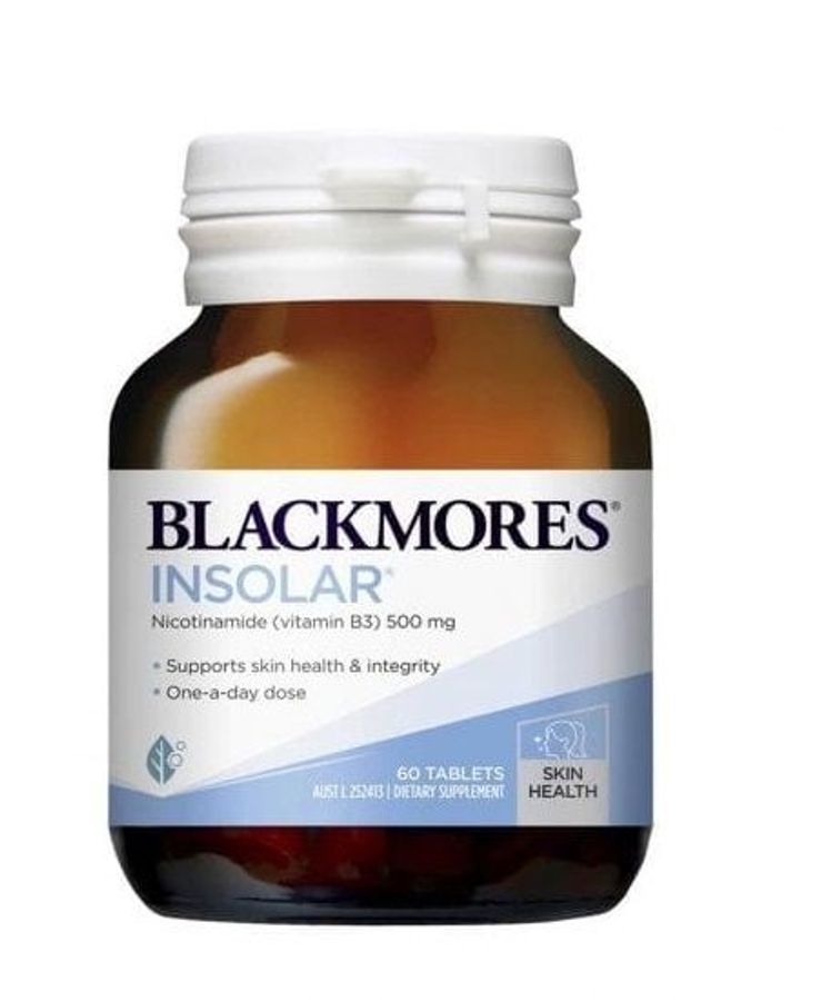 Viên Uống Đẹp Da Blackmores Insolar High Dose Vitamin B3 500mg