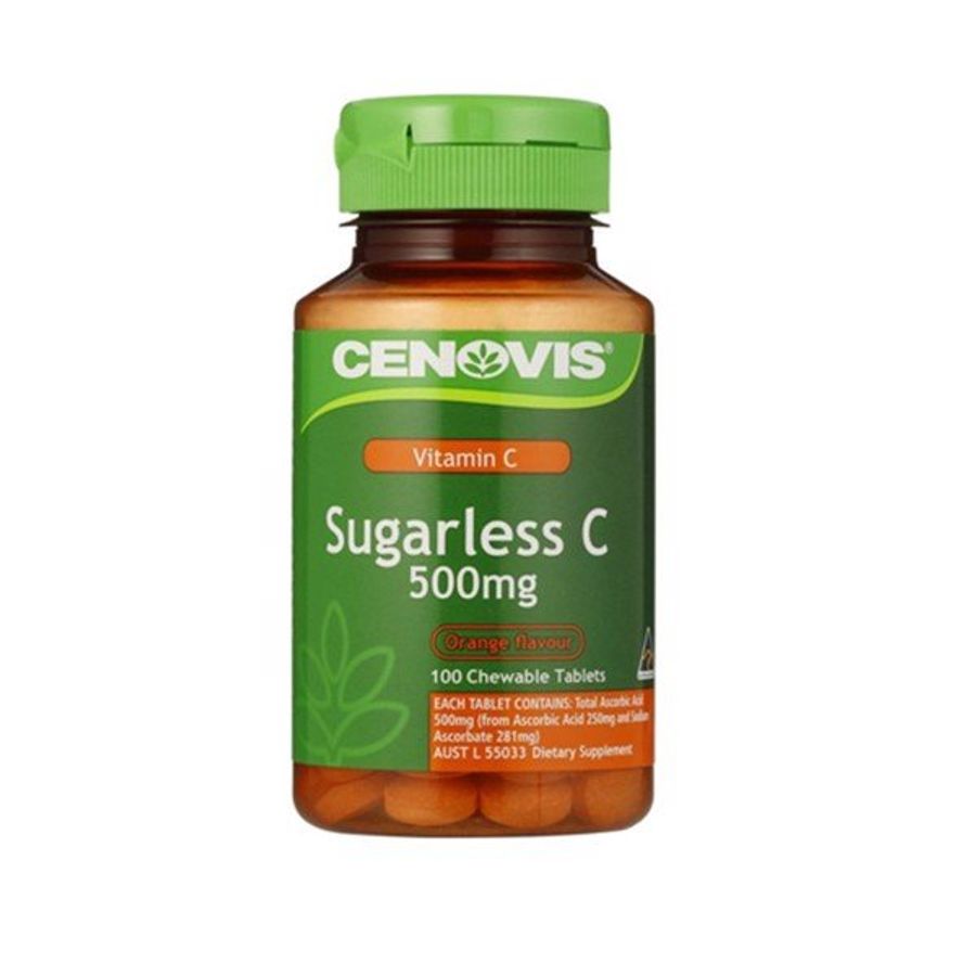 Viên Nhai Vitamin C Không Đường Cenovis Sugarless C 500mg