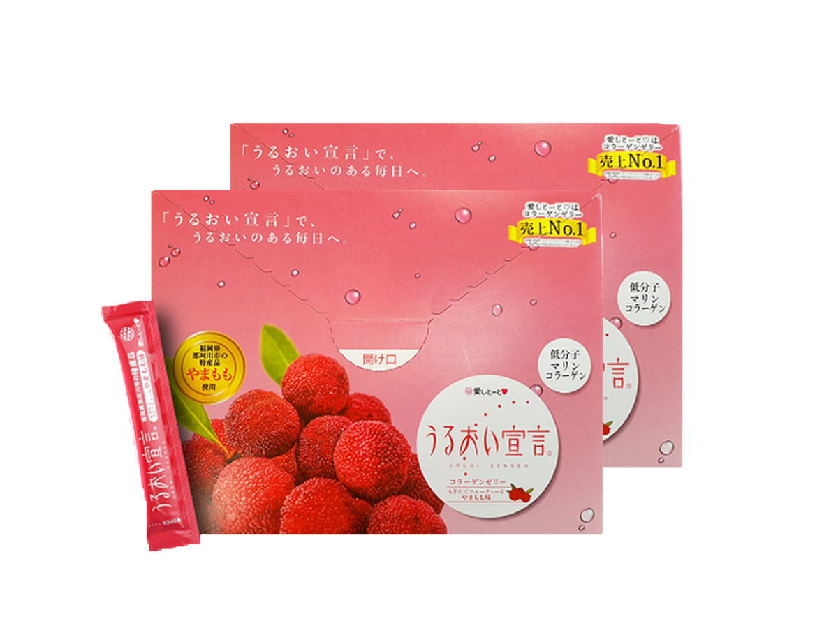 Thạch Bổ Sung Collagen Aishitoto Collagen Jelly Bayberry Vị Dâu Rừng