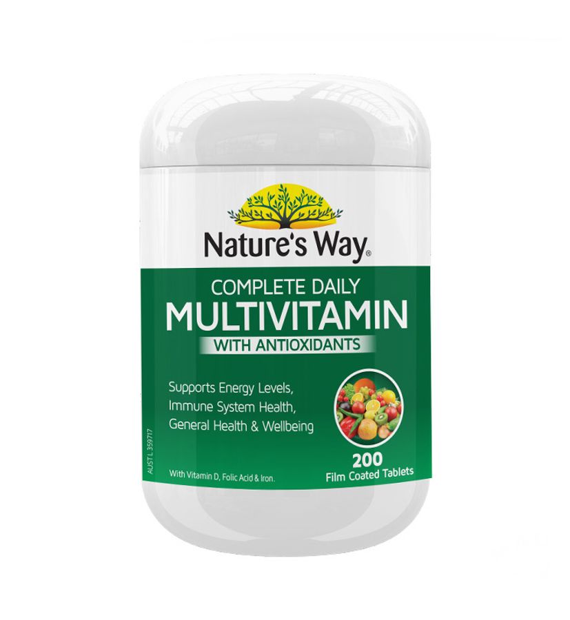 Vitamin Tổng Hợp Nature’s Way Complete Daily Multivitamin Úc 200 Viên