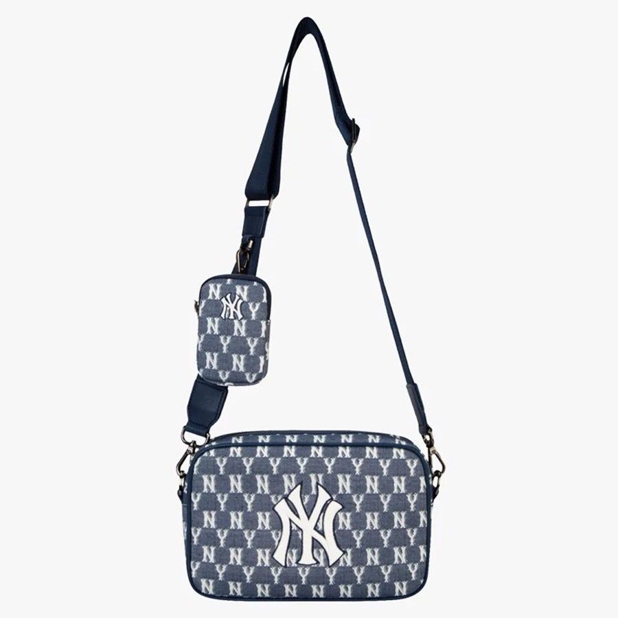Túi MLB Monogram Jacquard Cross Bag New York Yankees 32BGDC111-50N