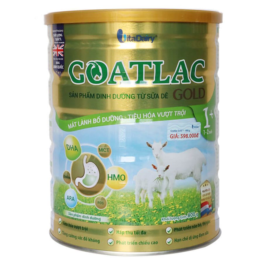 Sữa Dê Goatlac Gold 1+ Cho Bé Biếng Ăn Từ 1 - 2 Tuổi