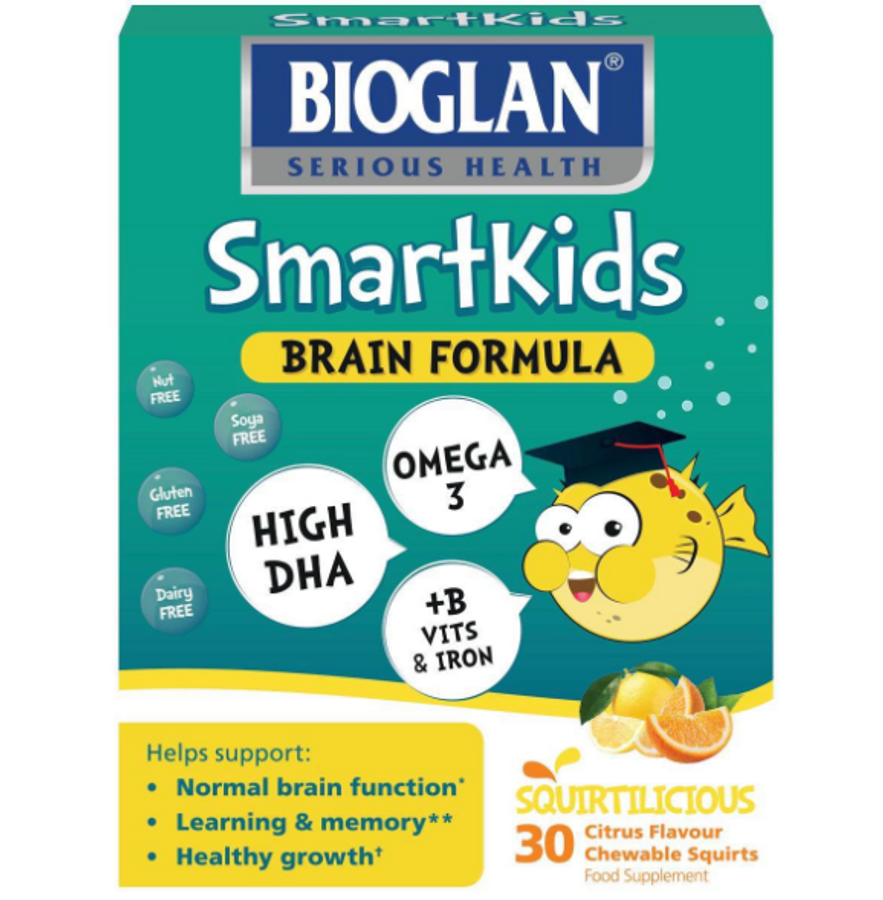 Kẹo Dẻo Bổ Sung Omega3 + DHA Cho Bé Bioglan Smartkids Brain Formula